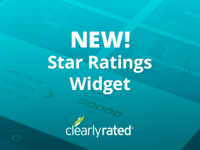 Showcase Client Feedback on Your Website With ClearlyRated’s Star Ratings Widget